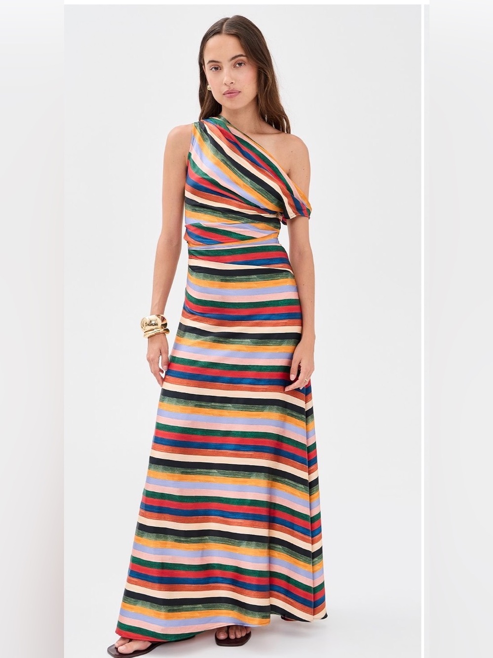 STAUD   Phare Silk Maxi Dress